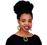 Jide Gear Model Beaded Earrings Necklace Set