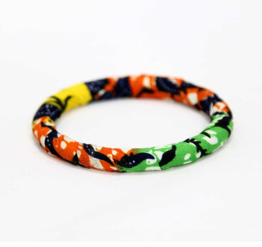 Jide Gear Multicolor Slim Ankara Bangle