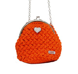 Jide Gear Orange Bowl Crochet Bag Front
