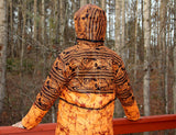 Jide Gear Orangegroove Batik Women's Winter Jacket Back