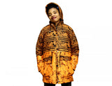 Jide Gear Orangegroove Batik Women's Winter Jacket Front