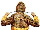 Jide Gear Orangegroove Batik Women's Winter Jacket Hood Pull