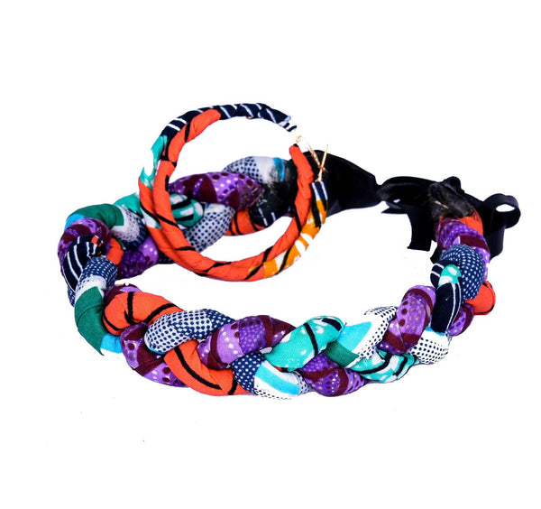 Jide Gear Orangepurple Headband Necklace