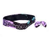 Jide Gear Purplesplash Ankara Choker Button Earring