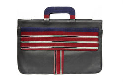 Jide Gear Redbar Laptop Aso Oke Bag Front