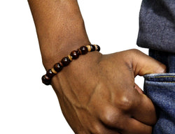 Jide Gear Small Brown Wood Bracelet