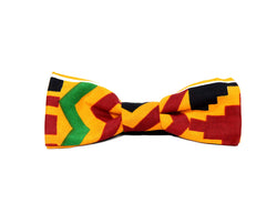 Jide Gear Diamond Kente Boys Bow Tie
