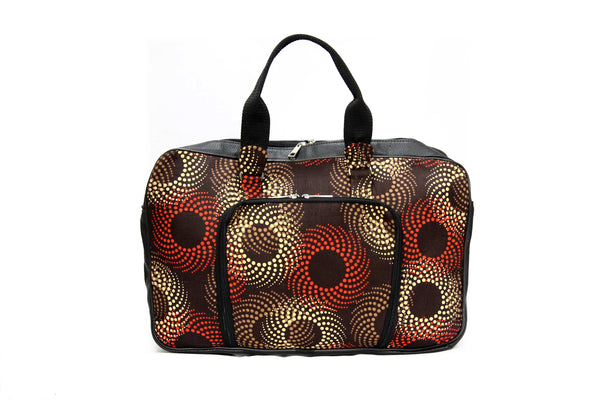 Jide Gear Swirl Laptop Ankara Bag Front