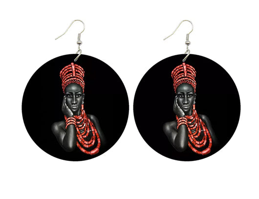 Jide-Gear-Wood-Round-Circle-Queen-Earring