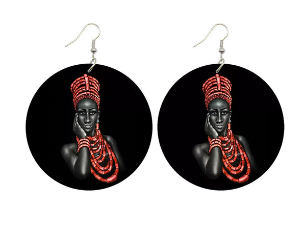 Jide-Gear-Wood-Round-Circle-Queen-Earring