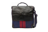 Redstripe Crossbody Aso Oke Bag Front